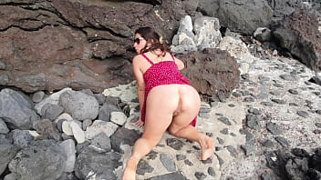Preview 3 of Ccile Bbw - Free. Sex Education from my Seductive StepMom on a Public Beach