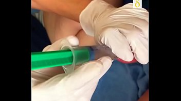 Preview 1 of Samantha Sex Blue Film - My wife Pia Inserting an Urethra Chain into my bladder Part01