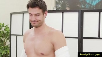 Preview 2 of Feast Of Love - Stepsister with big tits sexy massage scene