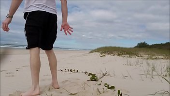 Preview 3 of Teen Porn0 - Beach Jerk off 4