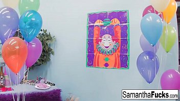 Preview 1 of Www Xxx Nits - Samantha Saint celebrates her birthday with a wild crazy orgy