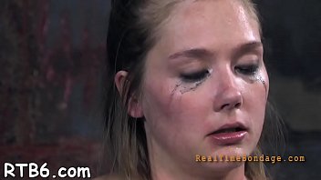 Preview 3 of Dad Phograf - Gagged angel receives furious whipping on her tits