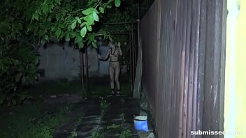Preview 1 of 10earxxx - Blonde sub gets dragged out of her cage for some punishment