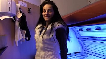 Preview 1 of Hairry Pits Porn - Fit Body - Watch me strip and masturbate my pussy on the solarium