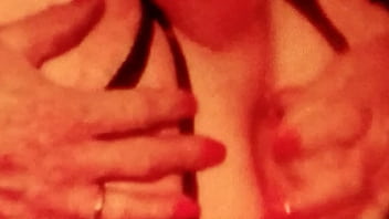 Preview 2 of Sister Lets Brother Boyfriend - msheadnow fucking her ass with huge dildo while stroking her smooth shaven cock