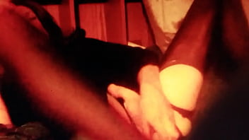 Preview 3 of Sister Lets Brother Boyfriend - msheadnow fucking her ass with huge dildo while stroking her smooth shaven cock