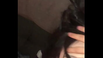 Preview 1 of Lesbian Doggystyle Strapon Black - Young Asian gf sucking dick