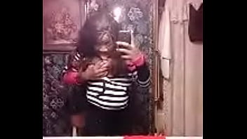 Preview 2 of Brother Sister Sex Condom - Ebony Milf Sucking Her Own Tits
