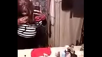Preview 3 of Brother Sister Sex Condom - Ebony Milf Sucking Her Own Tits