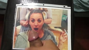 Preview 1 of Xxxx Momm Hot Bedio - Kaley Cuoco Cum Tribute