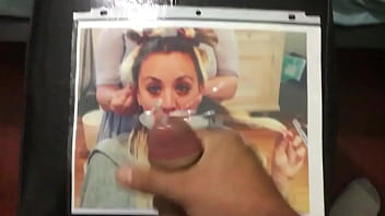 Preview 4 of Xxxx Momm Hot Bedio - Kaley Cuoco Cum Tribute
