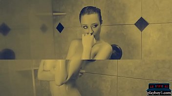 Preview 3 of Mia Blak - Models with big natural boobs showing off in the shower