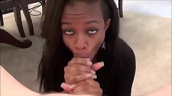 Preview 3 of Aurora Ramazzotti - Ebony wife pleasing her white hubby