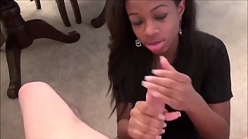 Preview 4 of Aurora Ramazzotti - Ebony wife pleasing her white hubby