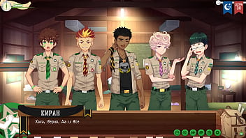 Preview 4 of Urdu Massage Desi - Game: Friends Camp,  Path 2,  Episode 54 - Finishing Up Work (Russian voiceover)