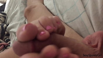Preview 1 of Jet Black The Pad - Cum On My Feet!