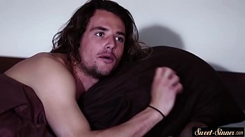 Preview 4 of Mom Sxxxxxxxxx - Busty taboo teen dickriding and blowing