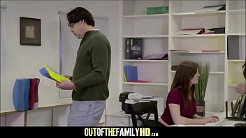 Preview 1 of Xxxmexicana Com - Hot And Horny Teen step Daughter JoJo Kiss Caught Fucking Her Sheena Ryder Big Dick Boyfriend At Work Cumshot Facial