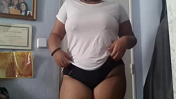 Preview 1 of Anal Roxxx - Girl showing at the camera.