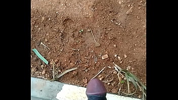 Preview 1 of Dildo In Remote Control - Peeing outdoors