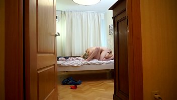 Preview 2 of Son Fucke Yoga Mom - Czech Teen Lesbians - Closet voyeur Hidden Camera