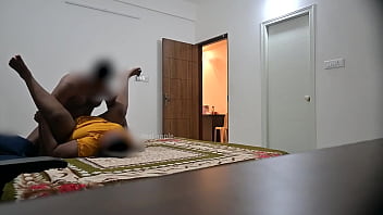 Preview 4 of Fitness Roomsd Yoga Master Xnx - Blowjob and hard fucking while maid cleaning room
