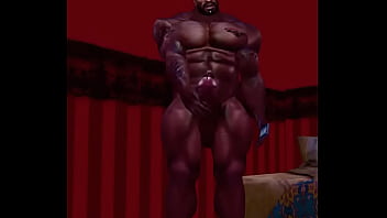 Preview 3 of Jyclon Tylor - mega hunk james harrison jerks his huge dick for fans