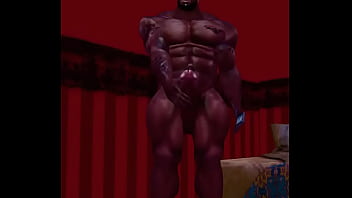 Preview 4 of Jyclon Tylor - mega hunk james harrison jerks his huge dick for fans