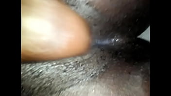 Preview 1 of Shorts Ass Dildo - Creamy black pussy