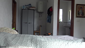 Preview 4 of Sexy Kristina St James Anal - A Turkish hotel maid is SCARED when a German guest shows his big white cock