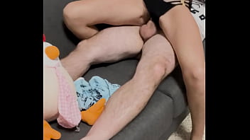 Preview 4 of Doggy Makes Ass Shake - mutandine nere sborrate
