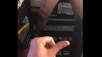 Preview 1 of Boops Cleavage - Jerking my big dick