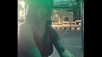 Preview 2 of Hidie Mom - Cute Indian Girl Cleavage in Auto