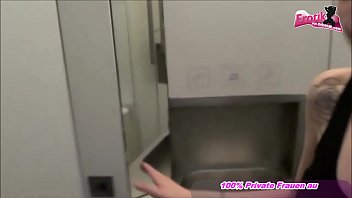 Preview 1 of Stop Son Old Mom - Deutsche Schlampe auf &ouml_ffentlicher Toilette gefickt