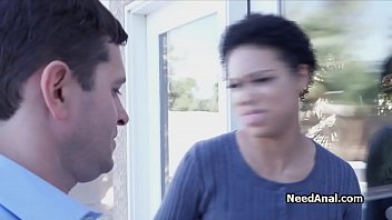 Preview 1 of Filem Batman - Short haired black gf tries out anal