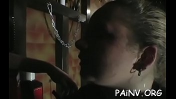Preview 3 of Xxx China Mon Vs Aon - Bitch gets some pussy torment whilst being all tied up