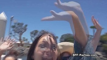 Preview 1 of Sierrak Skye Fucks Old Guy - Bikini BFFs moby dicked on a boat