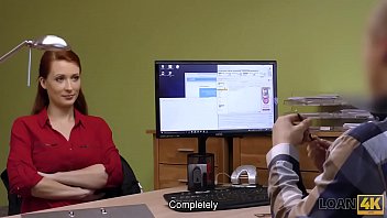 Preview 2 of Dad Uncle Forced - LOAN4K. Agent in credit company loves boobs of his gorgeous customer
