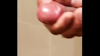 Preview 4 of Tickles Clit - Gay amateur cumin in bath