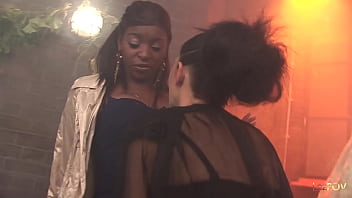Preview 1 of Bengali Boidi - The lesbian vampire sets her eyes on the ebony girl with a big ass and swoops in