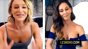 Preview 1 of Noel Leon - Stepmom and stepdaughter share their wet pussy on webcam - Cherie DeVille,  Emma Hix