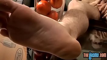 Preview 4 of Barbarian Queen Natasha - Foot fetishist young gay playing guitar and cock solo