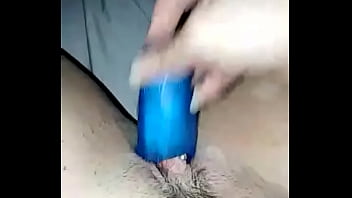 Preview 3 of Alana Blond - Blue dildo