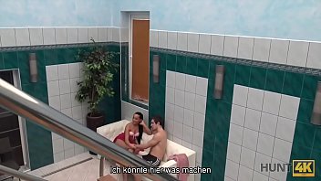 Preview 1 of Small Girl Big Boy Danger Fuck - HUNT4K. Sexabenteuer im privaten Swimmingpool