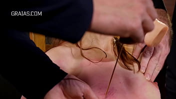 Preview 2 of Daddy Spanks And Rapes Daughter - b. caning and whipping action