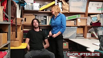 Preview 1 of Sis Bro Gand - Female Mall Cop Krissy Lynn Fucks Thief
