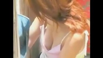Preview 1 of Cixgxizga - Hottie in a pink robe has amazing cleavage