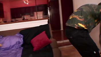 Preview 1 of Garage Red Dress Porn - Slytty tattooed blonde Sky Waters bends over and gets her pussy filled with cock