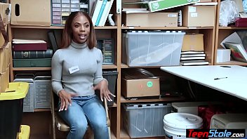 Preview 2 of 15 Years Vidio - Big titted ebony teen suspect anal fucked by LP officer