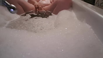 Preview 2 of Dauthar And Mom - British Bbw masturbates with suction dildo in bath